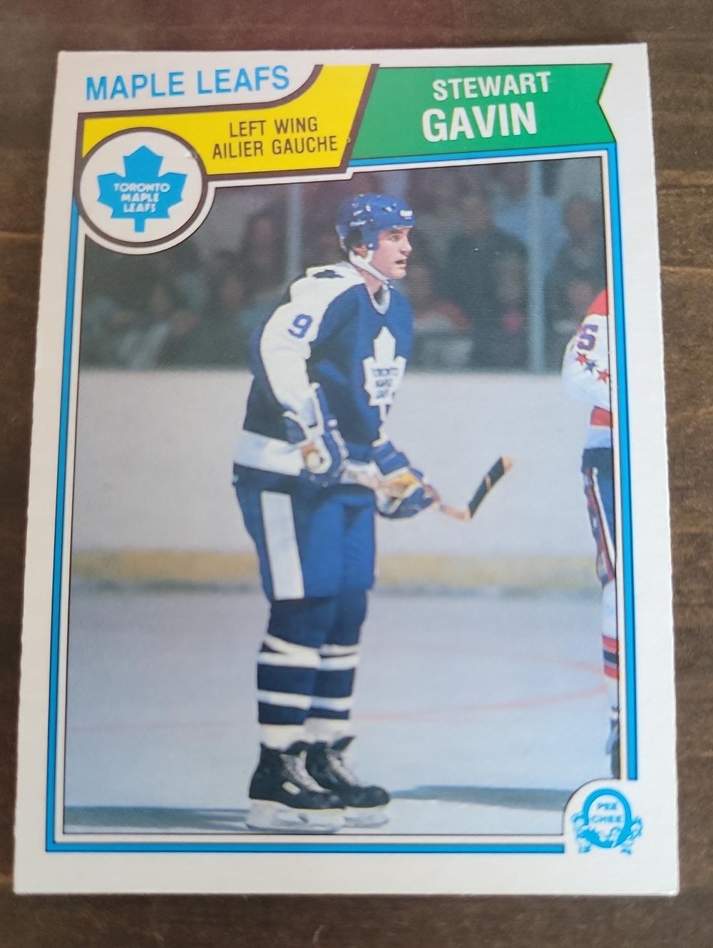 1983/84 OPC Stewart Gavin Toronto Maple Leafs Hockey Card - Blue & White